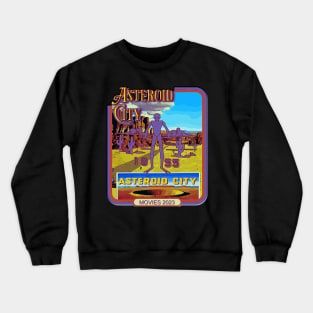 Vintage Alien asteroid city Cool Space Movies 2023 Crewneck Sweatshirt